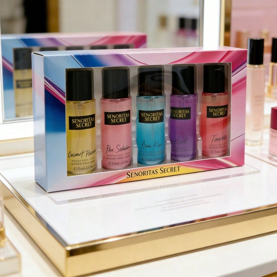 Perfume Aqua Fragrance - Набор женских парфюмов 5-в-1: Ароматические спреи